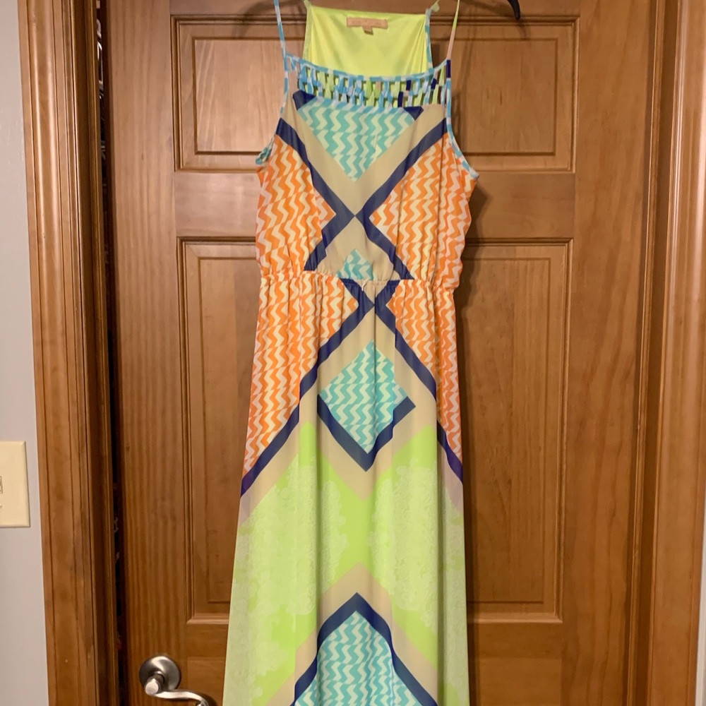 Gibson Latimer multi colored maxi dress